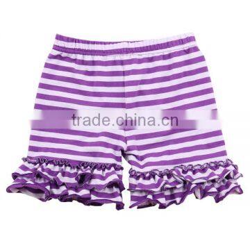 2017 Kaiyo Cotton Stripe Many Colors Child Designer Clothes Girl Ruffle Shorts photo-2
