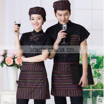 Custom Good Price Chantilly and Nice Design Coffee Stores Catering Uniforms for Boys and Girls Wholesale photo-2