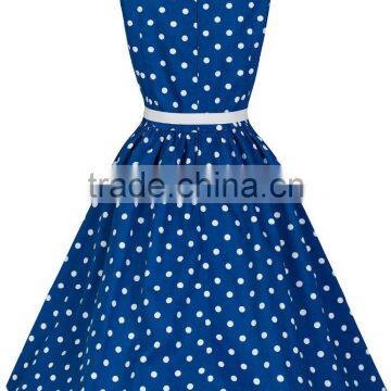 Walson C89342A New 50s Lady Polka Dot Fitted Pencil Wiggle Vintage Retro Style Rockabilly Dress photo-3