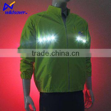 USB Rechargeable Flashing Safety Cycling Sports Long Sleeve Jacket photo-5