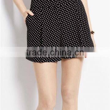 Fashion Dots Print Design Casual Wear Girls Shorts