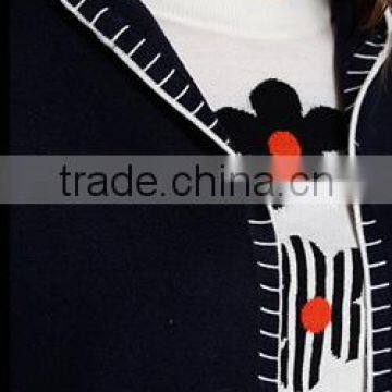 2017 Women's Open Front Heavy Hooded Mongolian Cashmere Coat With Pockets photo-5