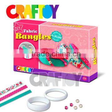 Fabric Bangles Girl craft diy toy set trendy jewellery set