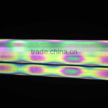 Silk Screen Printing Logo Transparent PET Glass Beads Reflective Rianbow Film photo-2