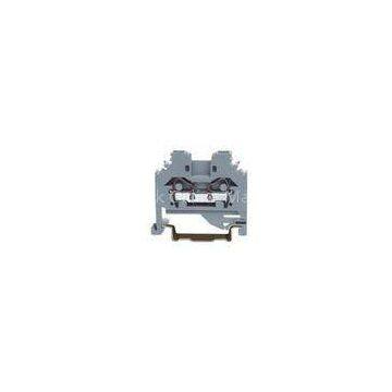Side-entry 24 -10 AWG 600V 40A Spring Cage Terminal Block , 12 - 13 mm Strip