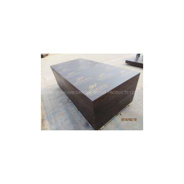 FILM FACED PLYWOOD, POPLAR CORE, WBP MELAMINE GLUE, BROWN  PRINTED FILM