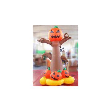 3-5m Halloween Inflatable Pumpkin with Ghost for Halloween Decoration