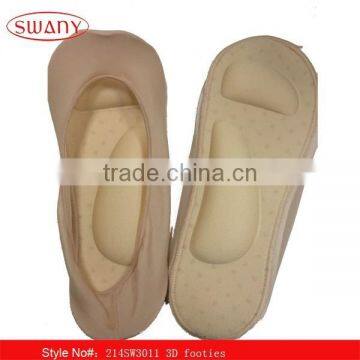 3D laser cut non-slip foot cover , low cut footies,boat socks