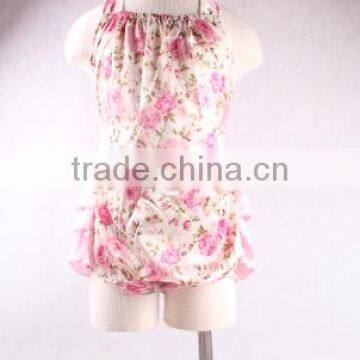 Wholesale smocked clothing wholesale cartersbay clothes designer clothing manufacturers cheap floral knit ruffle baby rompers