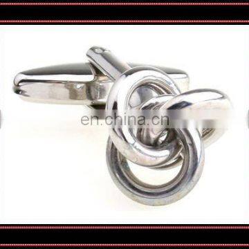 elegant design gun color metal knot cufflinks