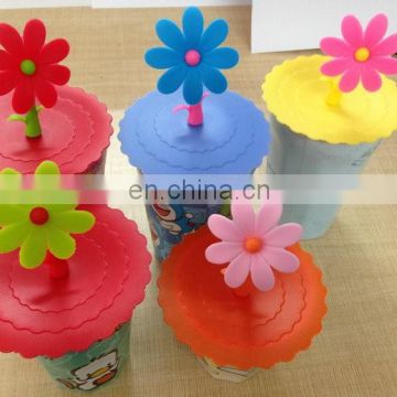 GOOD LEAKPROOFNESS FLOWER TOPPER SILICONE CUP LID FOR WARM KEEPING