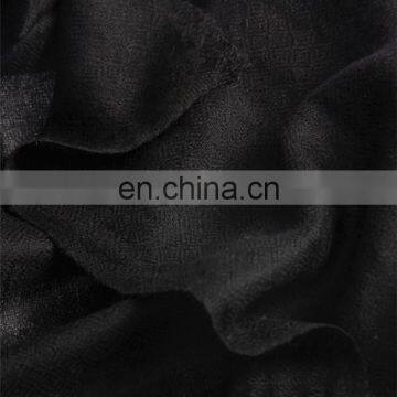 Worsted 80s Cashmere Diamond Pattern Thin Soft Shawl Autumn Winter Lady Plain Color Jacquard Pashmina Scarf photo-4