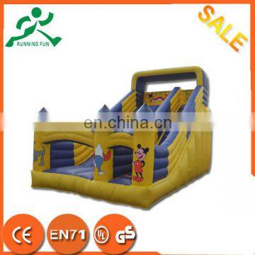 Hight quality 0.55mm PVC big inflatable slide,inflatable water slide, inflatable jumping slide