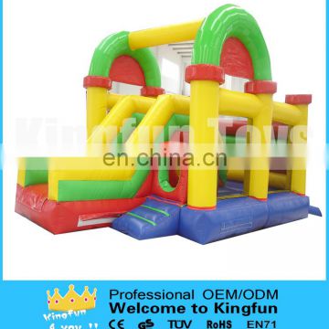 Interactive inflatable playground combo