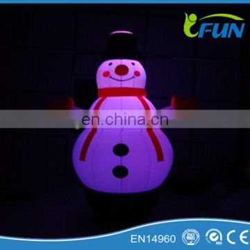 inflatable snowman with led/giant inflatable snowman/christmas inflatable snowman