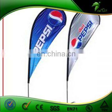 2015 Hot cheap large custom advertising beach flags for sale