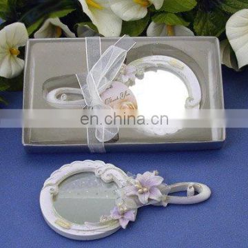 Sparkling Floral Hand Mirror Favor