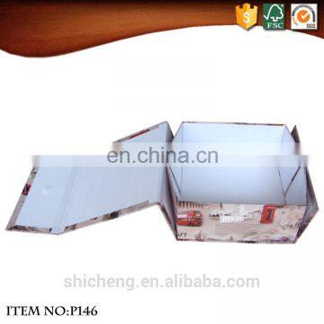 London Pattern Cardboard Collapsible Box photo-2
