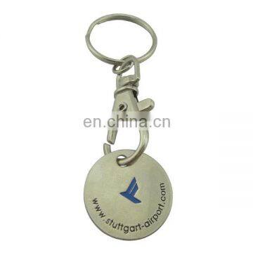 metal custom engraved peace dove trolley coin token