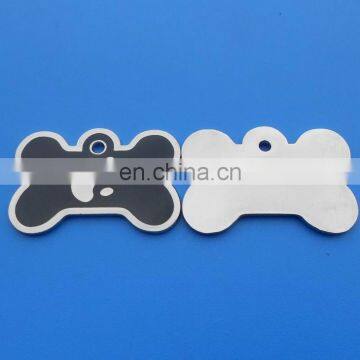 bone shaped ID dog tags , custom enamel metal pet tags