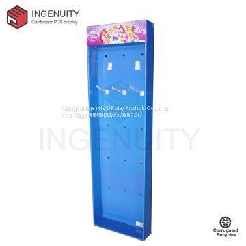 Corrugated cardboard power wing display for hair accoessories SID-SD-009