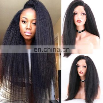 Hair styler kinky straight human hair full lace wig