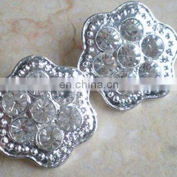 2013 new rhinestone hair flower embellishment garment accessory button shoe clip