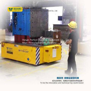 30T Capacity Battery Trackless Transfer Cart for Steel Structure Transport photo-4