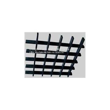 U-shaped Aluminum Alloy Grille Indoor Metal Grid Ceilings Aluminum With Artistic Style