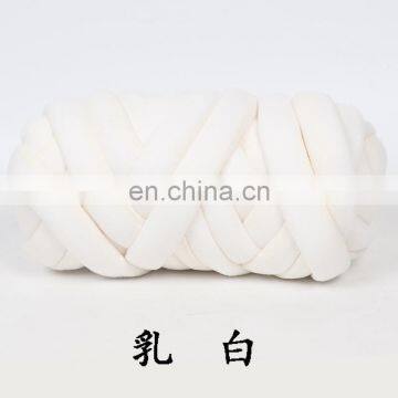 Braid Chunky Knitting Yarn Giant Chunky Cotton Tube Yarn For Knot Pillow