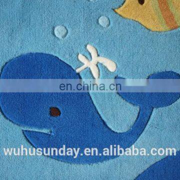 Best Selling Acrylic Polyester Modern Children Hand Made Carpet Custom Kids Rugs for Home Room photo-2