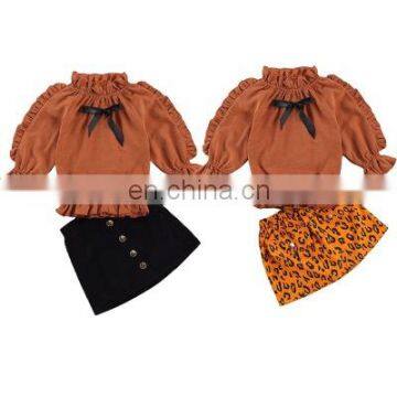 2020 European and American girls' suit Amazon new fashion girls' Dress Set