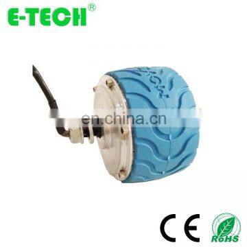 E-tech 4 Inch DC 24V 36V 200W Brushless Geared Wheel Hub Motor