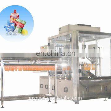 Fruit plastic bag filling/automatic butterfly valve bag-in-bag liquid filling and capping machine