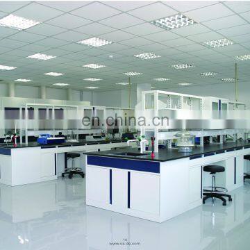 epoxy resin worktop lab bench with reagent shelf  chemical resistant lab table lab furniture