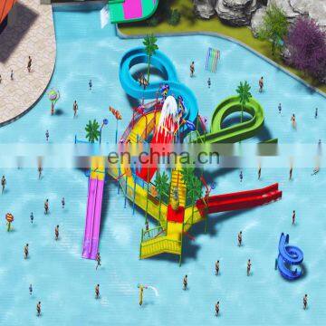 Hot Sell Water Park Middle-sized Fiberglass Water Playground With Kids Slide photo-2