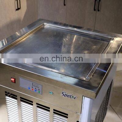 Good Quality Thailand Style Roll Fried Small Commercial Ice Cream Making Machine Flat Pan