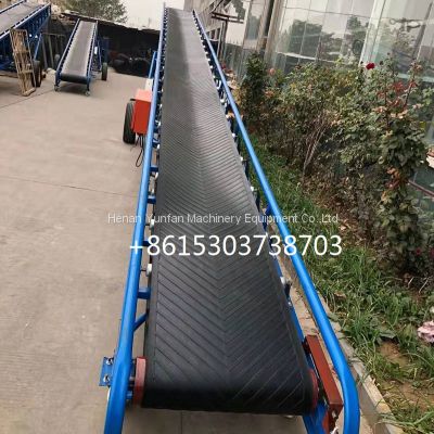 moving cement bag flat belt conveyor machine