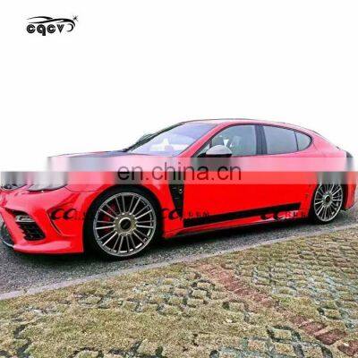 MS Look Wide Front Bumper Rear Bumper Hood for Porsche Panamera 970.1 2011-2013 With Exhaust Fender Flare photo-5