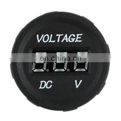 Waterproof Led Digital Display Voltmeter Voltage Meter Round Panel Car Boat Dc 12v 24v DS4010, Voltmeter Measure Voltage 5-40V photo-2