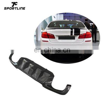 JCSportline Carbon Fiber F10 M Sport Diffuser Lip for BMW F10 M-Tech M Sport Bumper 535i 550i 2010-2016