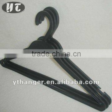 black plastic suits hanger for drying clothes