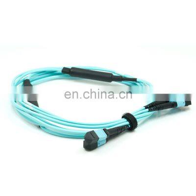 Factory price 8 12 24 fiber SM OM3 OM4 Plenum MPO MTP patch Cable