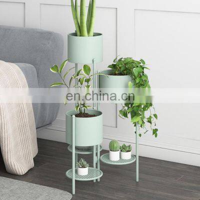 Flower Pots Manufacturers Gold Decor Garden Indoor Big Large Wholesale Bulk Metal Cheap Planters Plant Flower Pots For Plants