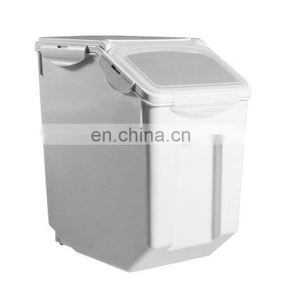 Eco Friendly Cereal Dispenser With Lid Storage Box Plastic Rice Container Food Sealed Jar Rice Storage Container Rice Dispense