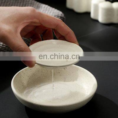 Small MOQ 200pcs New Design White Blue Black Ceramic Bathroom Accessories Sets for Hotel Household photo-4