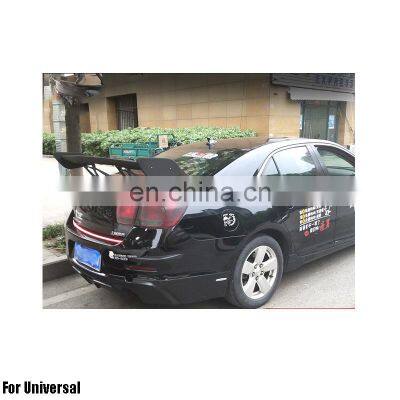 ABS Primer Painted Back Rear Spoiler Lip Wing For Universal Car Rear Spoiler With Light photo-5