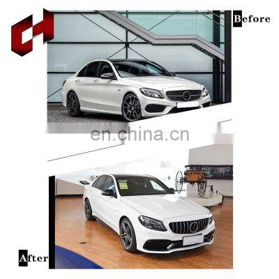 CH New Facelift Fashion New Car Modify Body Kit Pp Material Bumper Exhaust Pipe For Mercedes-Benz C Class W205 2015+ to C63 2019 photo-5
