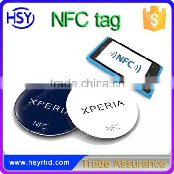 Support NFC Android Smartphone 13.56mhz Universal Ntag213 chip NFC tag price