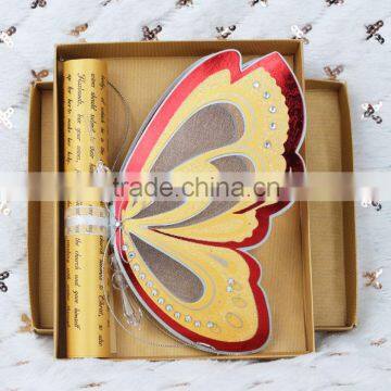 2016 New Style Fancy Gold Butterfly Scroll Wedding Invitations Quality Choice photo-5